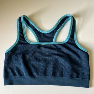 Blue Patagonia racer-back sports bra M
